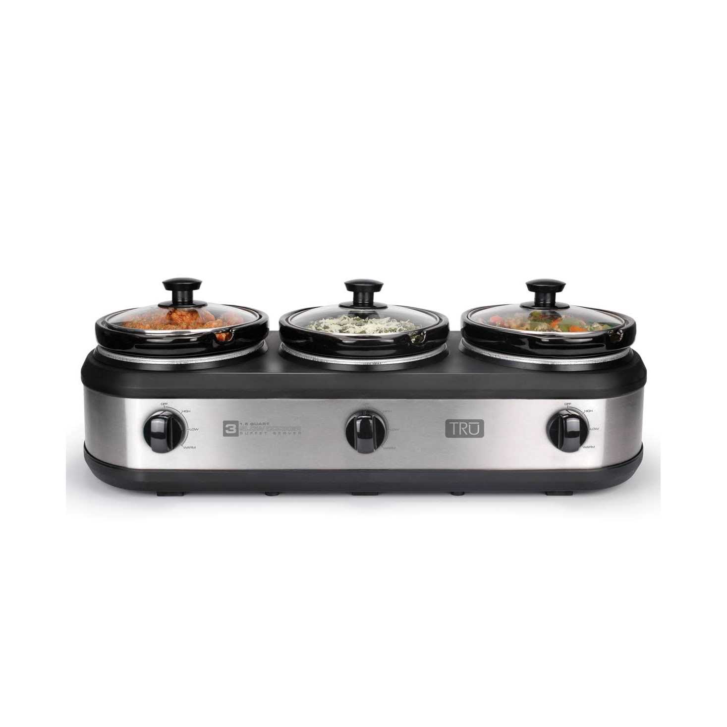 TRU Triple Slow Cooker
