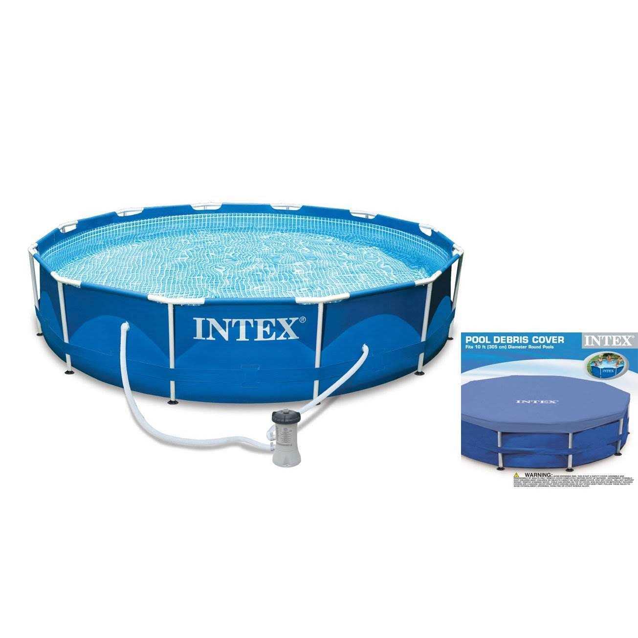 Intex Metal Frame Above Ground Swimming Pool Filter Pump