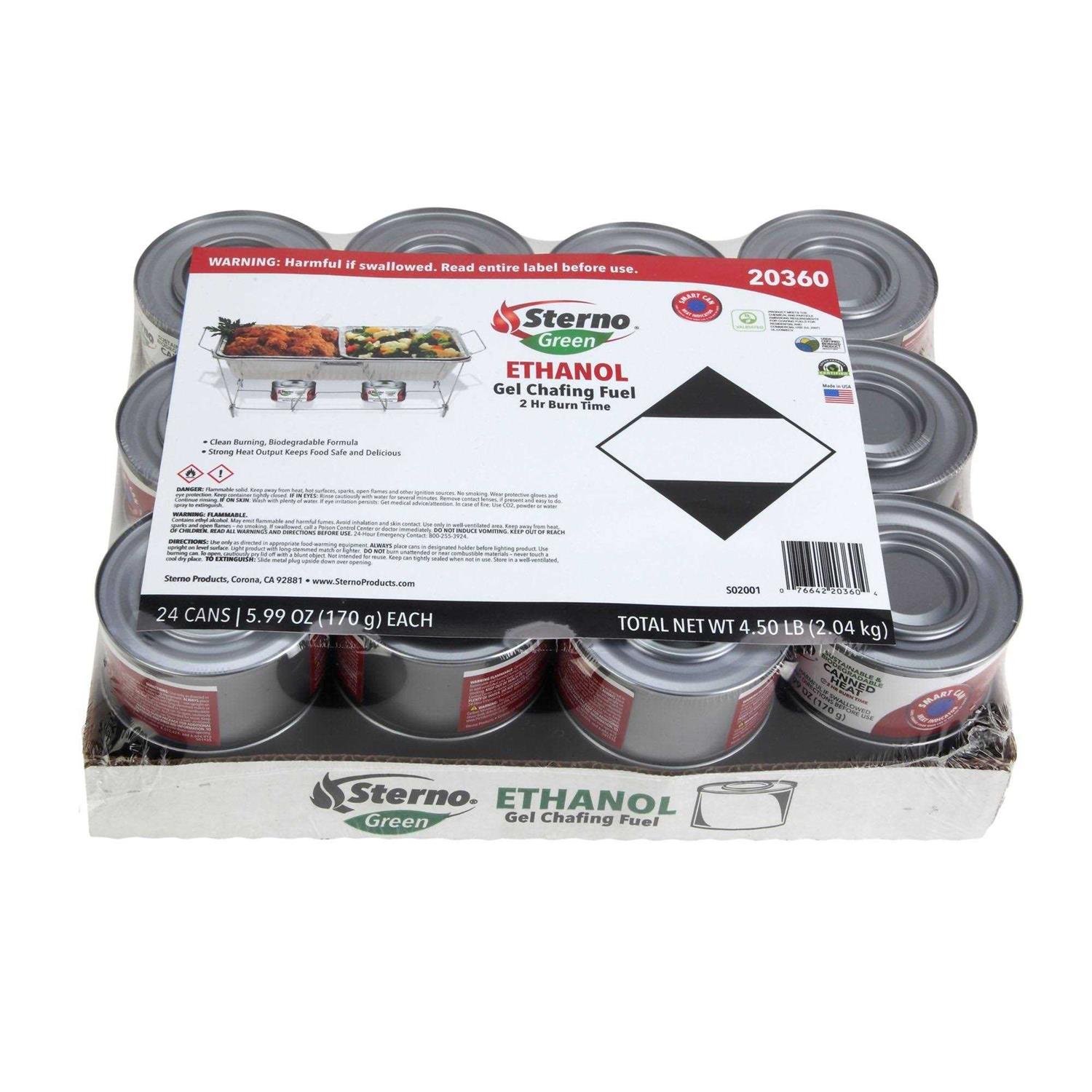 Sterno 2-Hour Ethanol Gel Canned Chafing Fuel