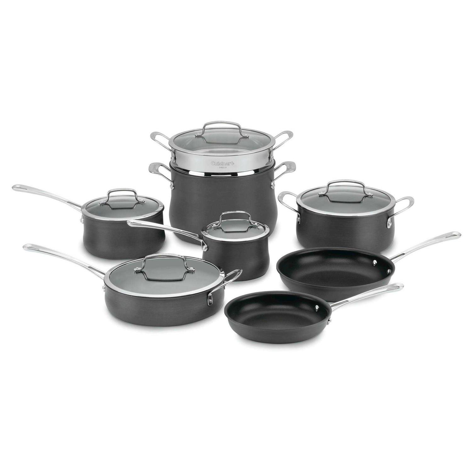 Cuisinart 13-Piece Contour Hard Anodized Cookware Set