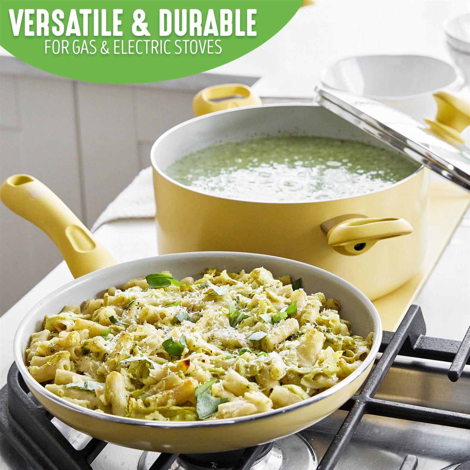 Greenlife 18-Piece Soft Grip Toxin-Free Healthy Ceramic Non-Stick Cookware Set