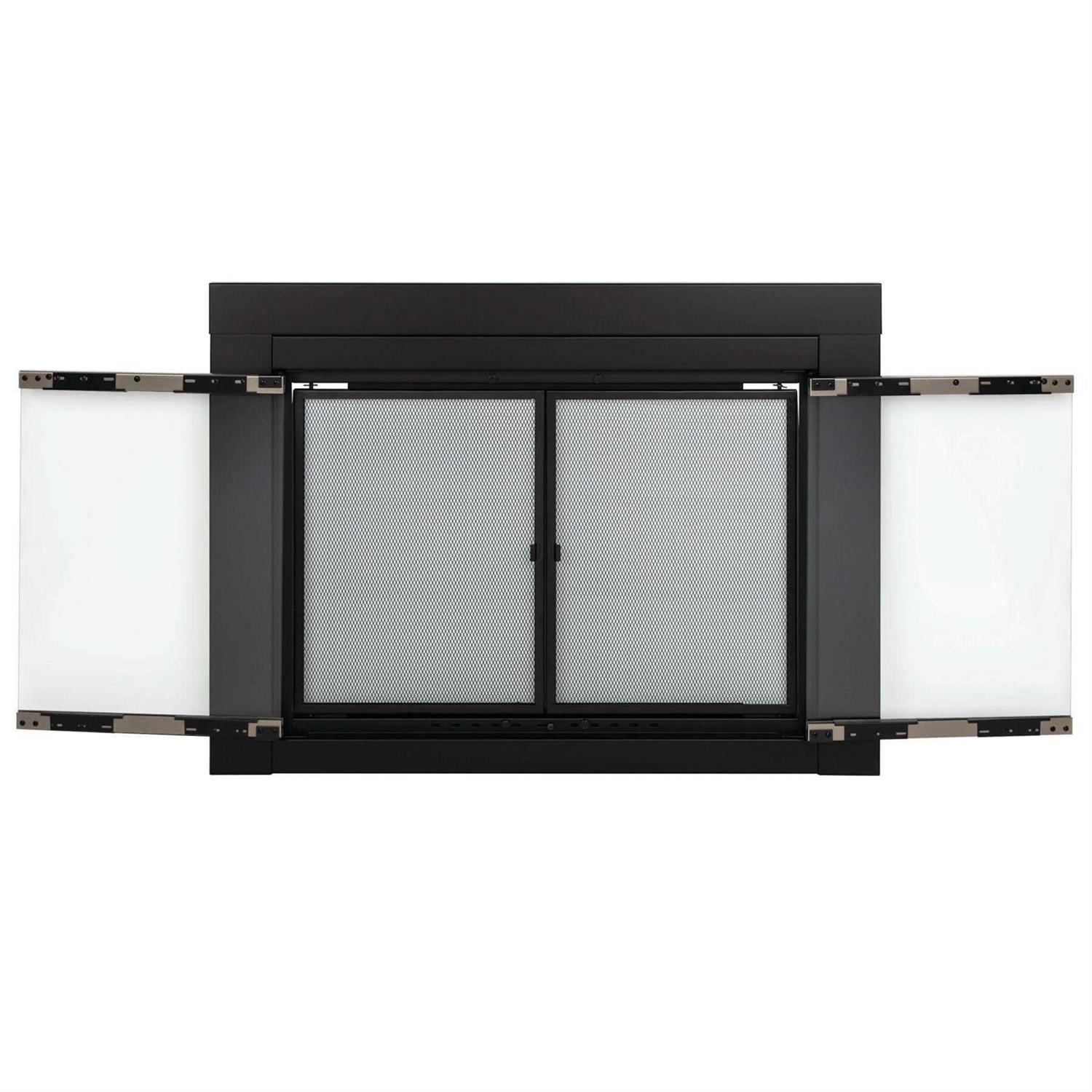 Pleasant Hearth Alsip Large Glass Fireplace Doors AP-1132