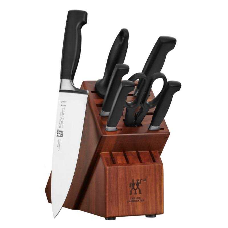 Zwilling J.A. Henckels Four-Star 8-Piece Acacia Knife Set