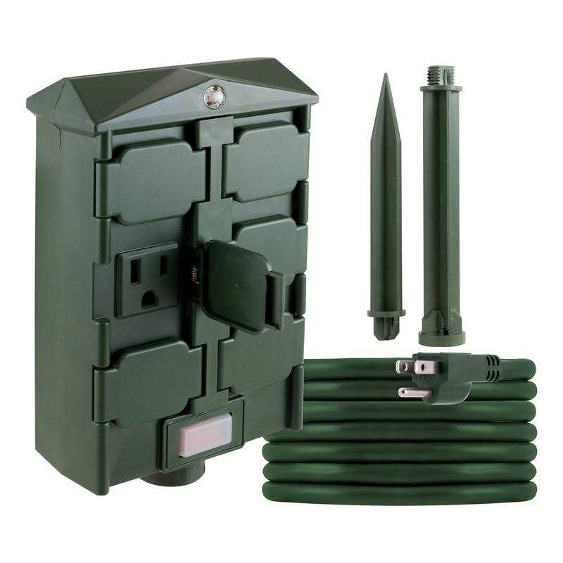 myTouchSmart Outdoor 6-Outlet Yard Stake Timer
