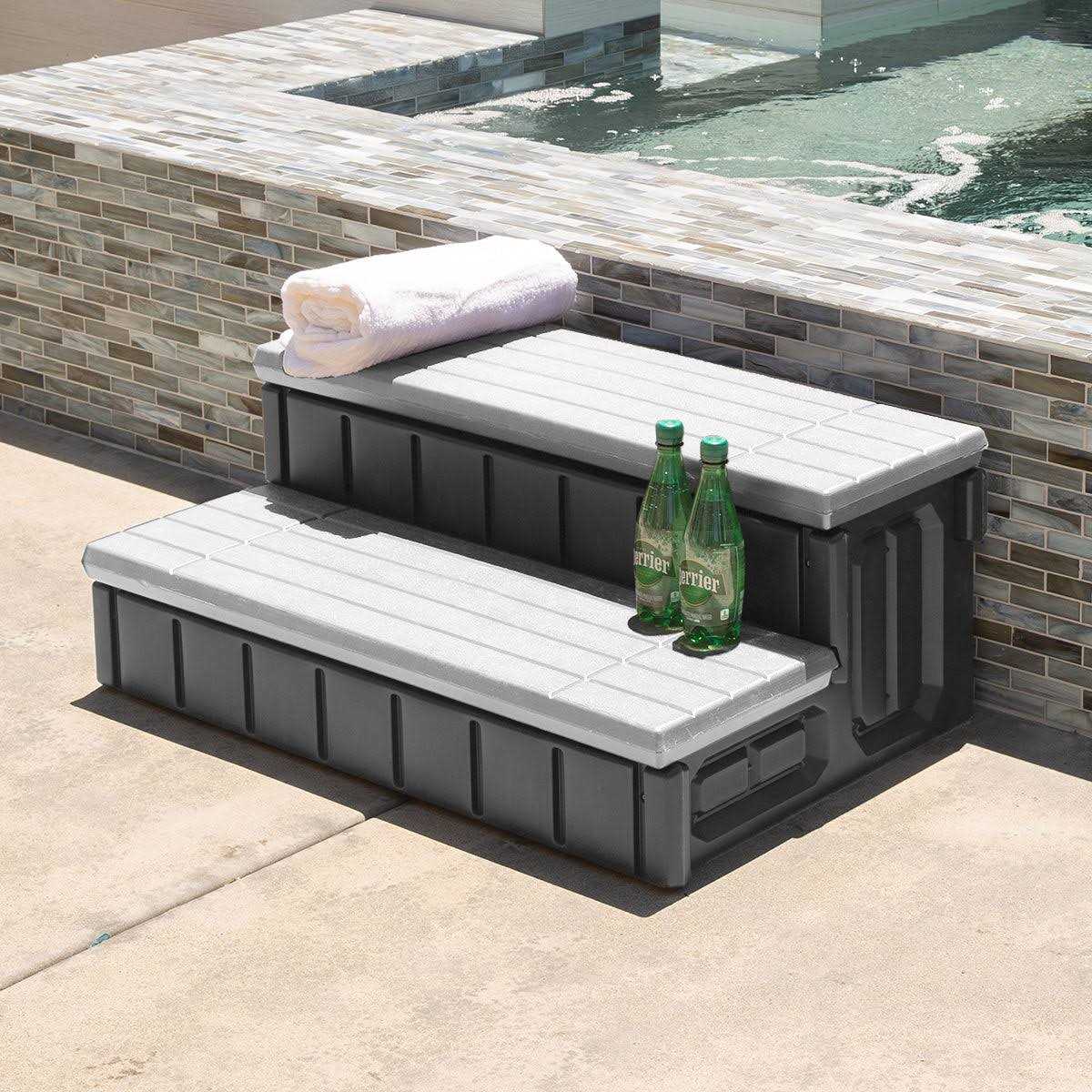 XtremepowerUS Universal Spa and Hot Tub Resin with Storage