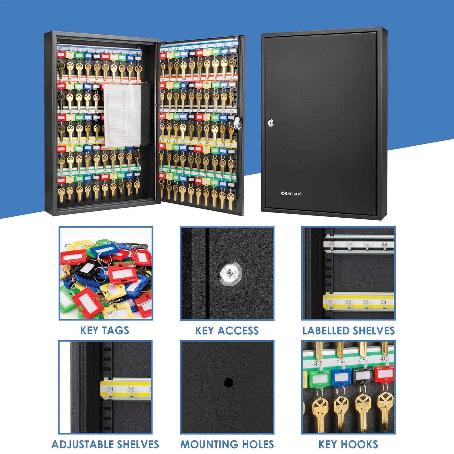 100 Position Key Cabinet with Key Lock Barska CB12964