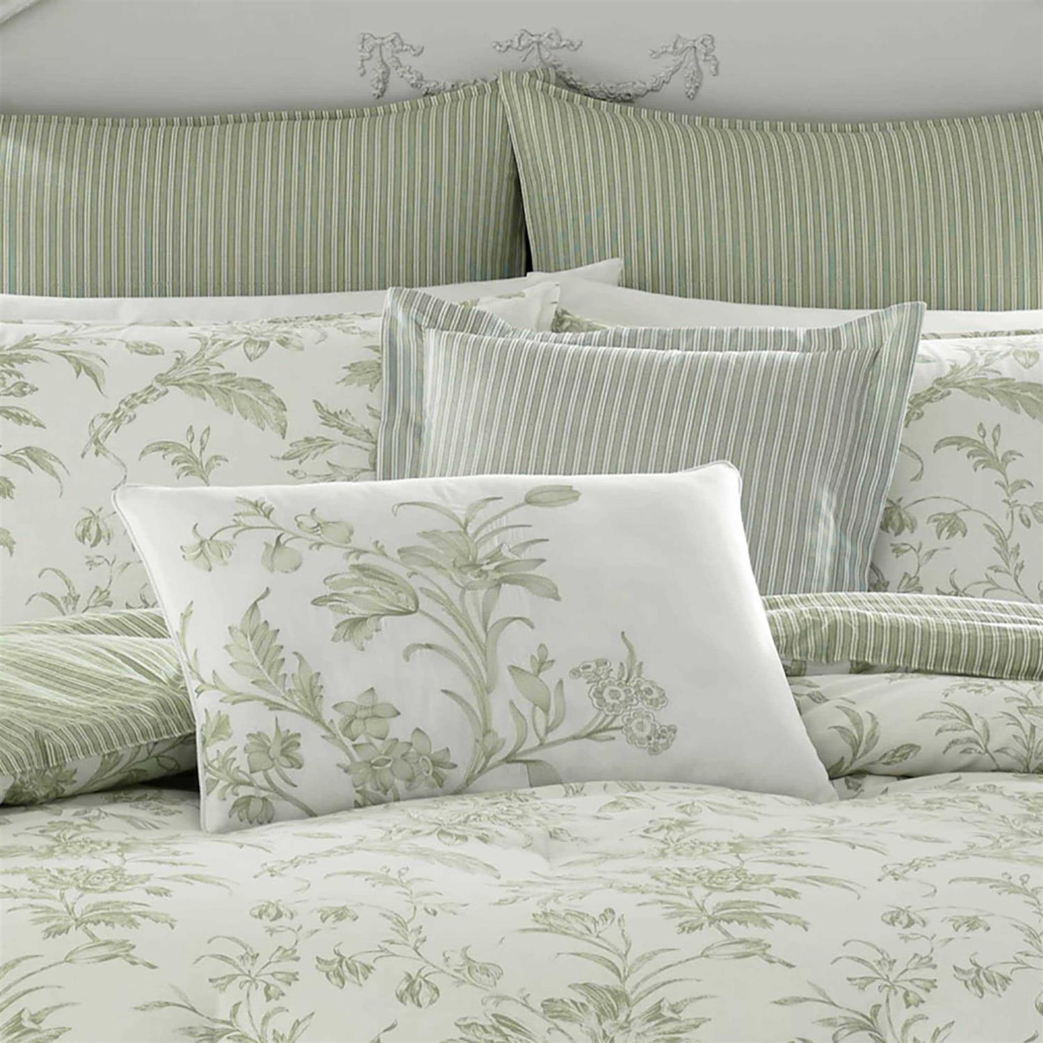 Laura Ashley Natalie Cotton Reversible Comforter Set