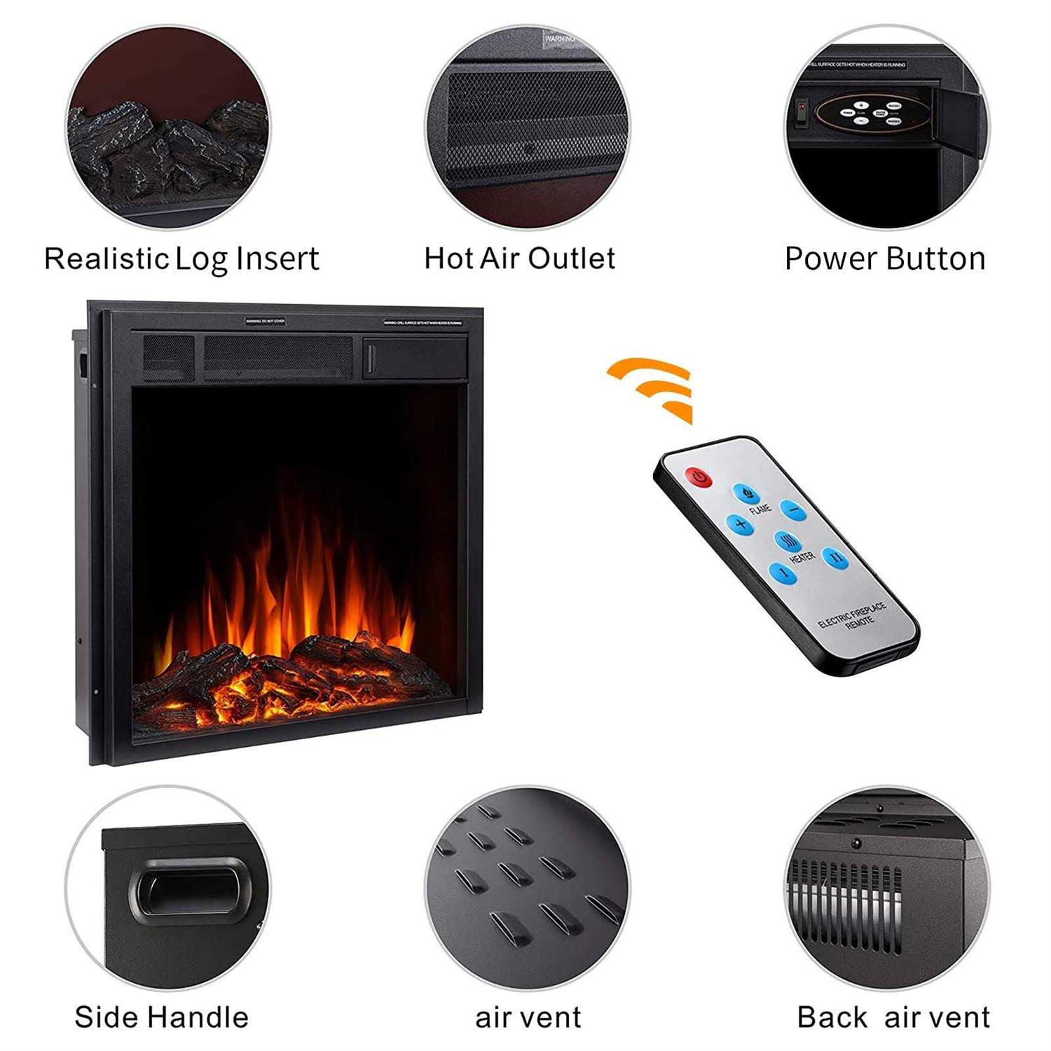 R.w.flame Rwflame Electric Fireplace Infrared remote
