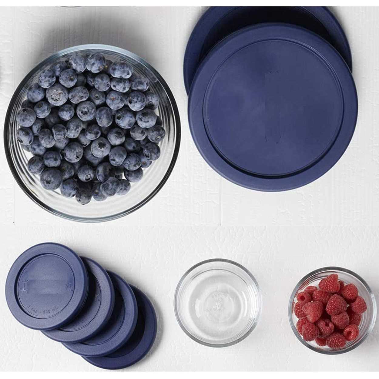 Wood Grip Lids for Pyrex and Anchor Round Glass Containers