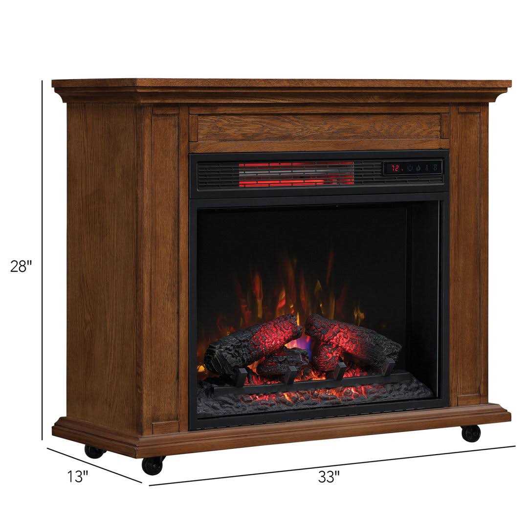 Duraflame Rolling Mantel Infrared Fireplace