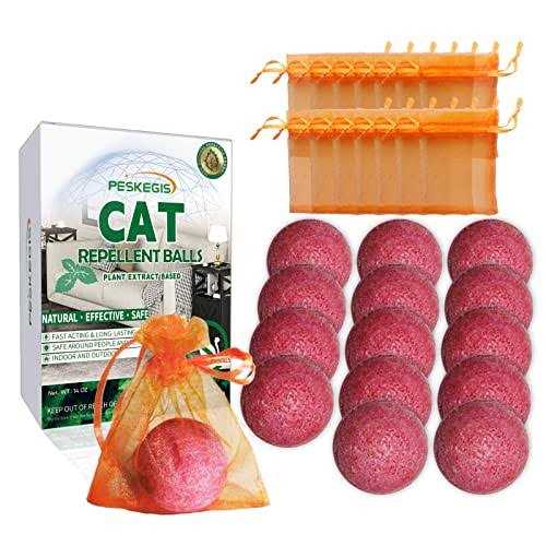 15 PCS Cat Repellent Indoor Keep Cats Out of Potted Plants and Furniture, Natural Ingredients Cat Deterrent Indoor Safe for Kids and Pets