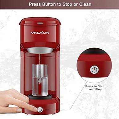 Vimukun Single Serve Coffee Maker Instant Coffee Maker One cup compatible with K-cup Pods & Ground Coffee