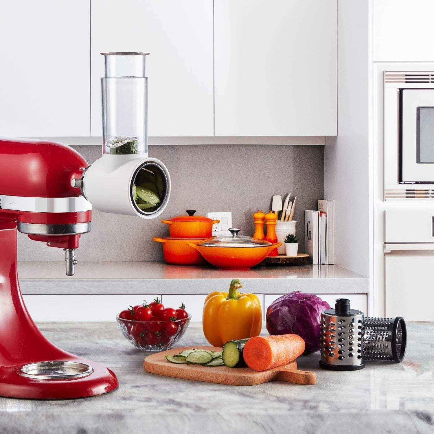GVODE Slicer Shredder Attachment For Kitchenaid Stand Mixers