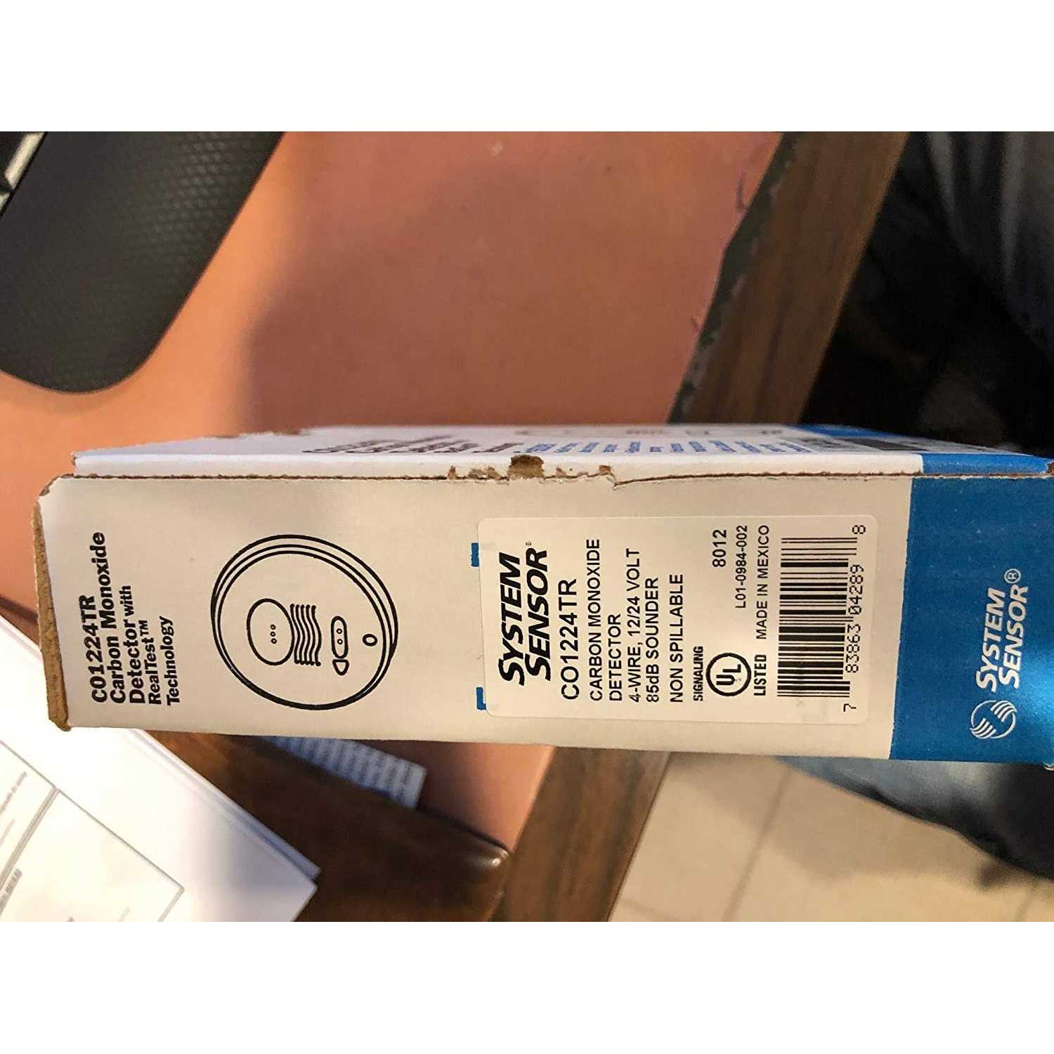 System Sensor CO1224TR Carbon Monoxide Alarm