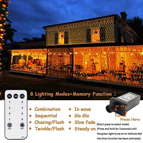 ZAIYW Large Net Lights Outdoor Mesh Lights 660 LED Fairy Net Lights Plug