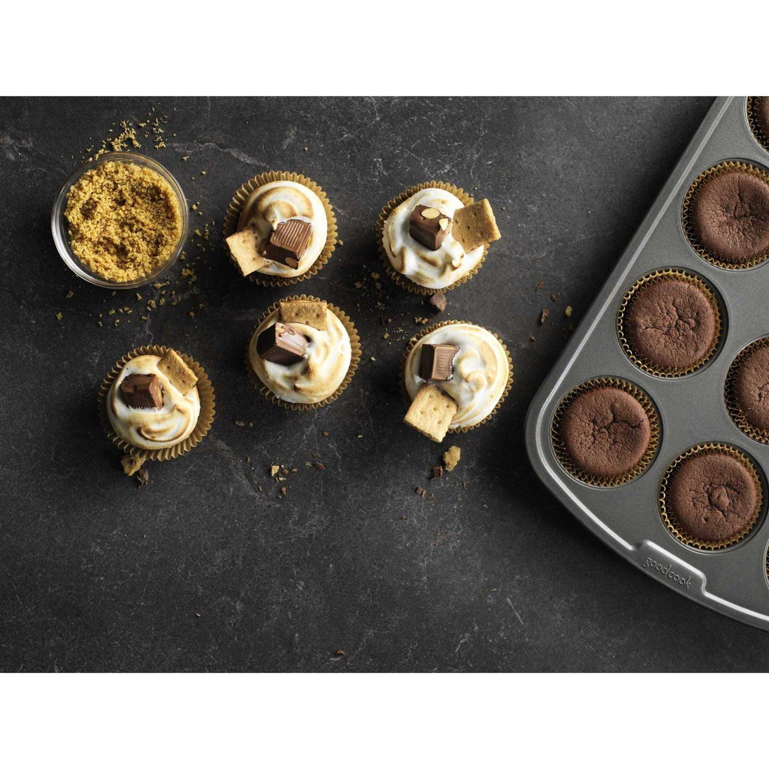 GoodCook Ready Nonstick Steel Muffin Pan