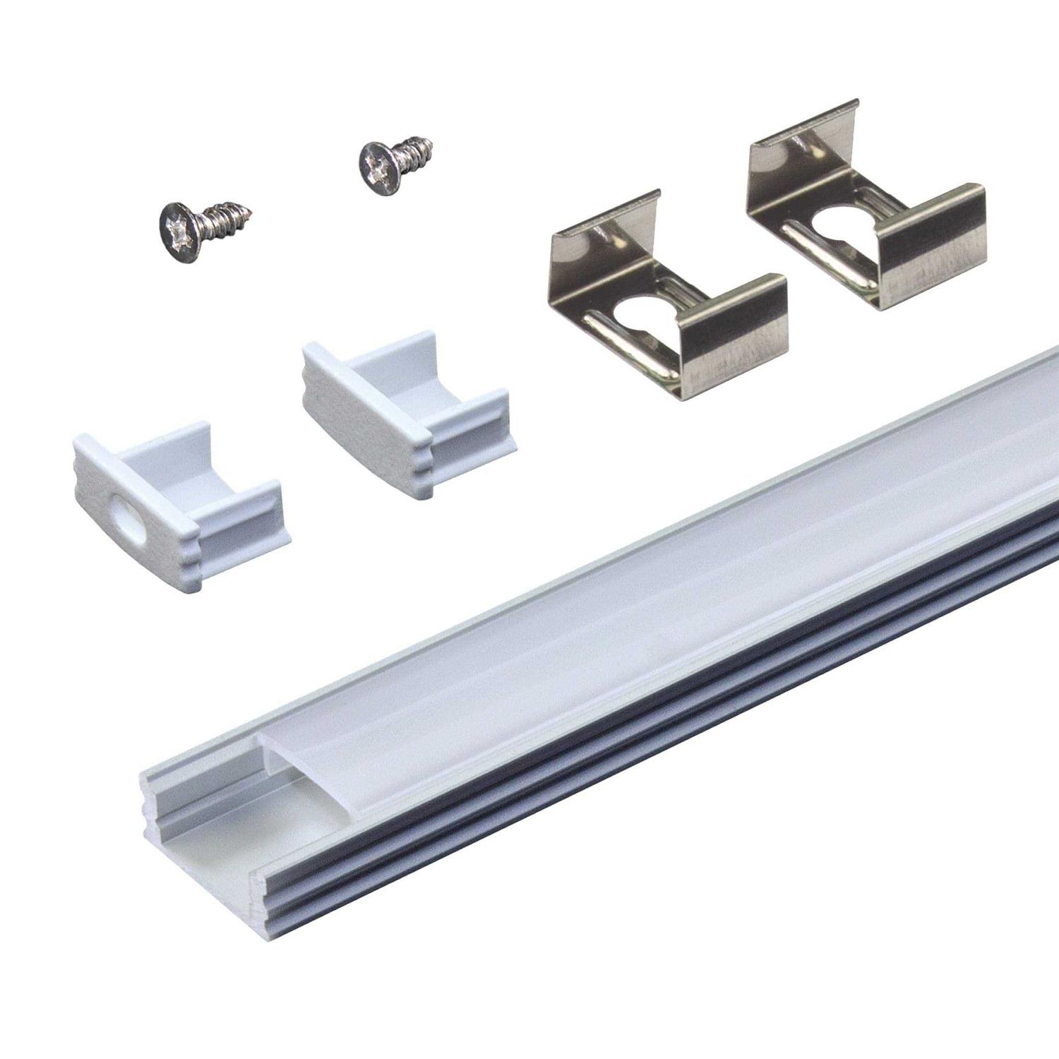 Armacost Lighting Surface Mount Silver Tape Light Channel LED Mounting Hardware