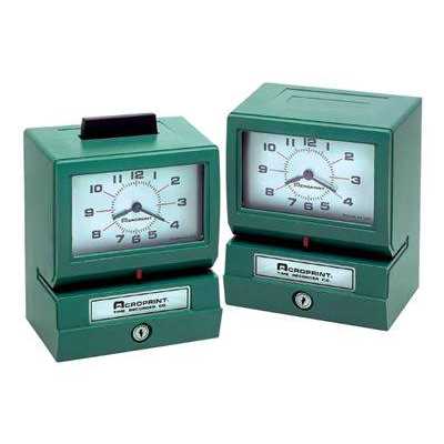 Acroprint Model 150 Analog Automatic Print Time Clock with Month/Date/0-23 ACP012070413