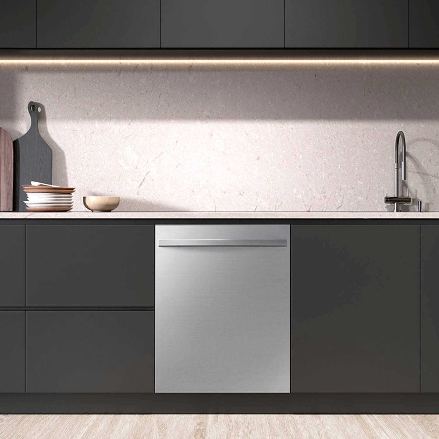 Samsung 24 Stainless Steel Top Control Built In Dishwasher DW80CG4051SR