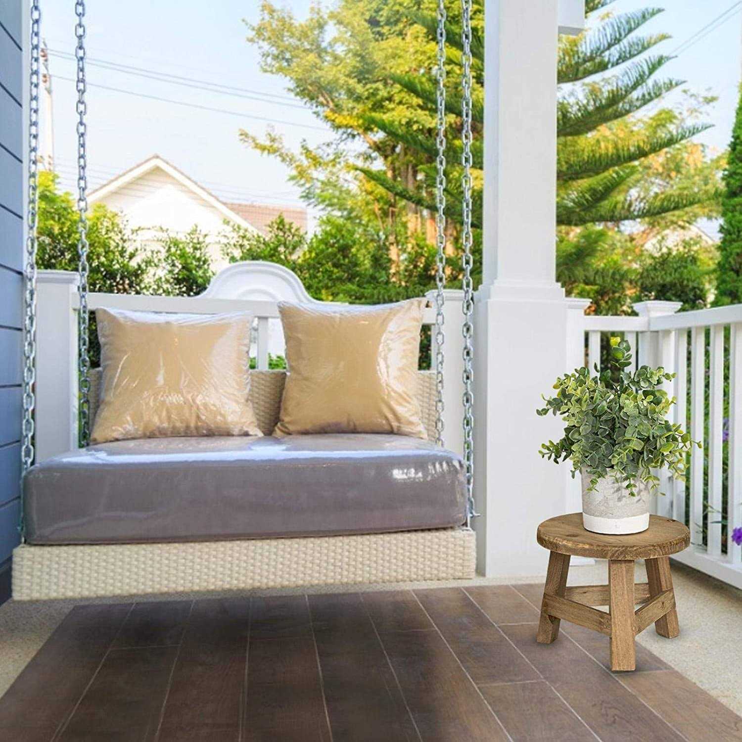 Wooden Plant Stand High Stool Plant Stand Multi-Function Flower Pot Holder