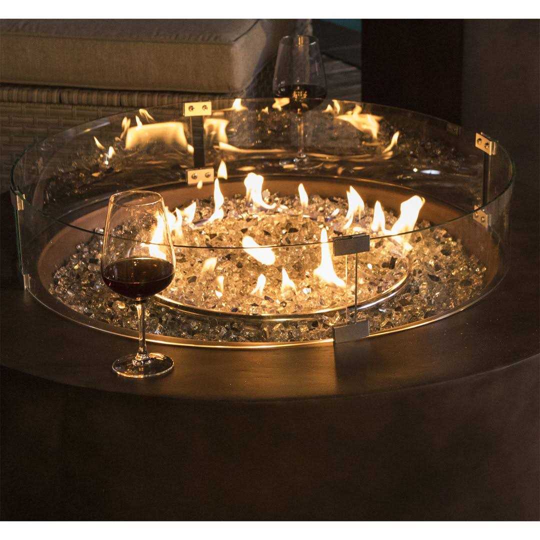 Tempered Fire Pit Flame Guard COSIEST