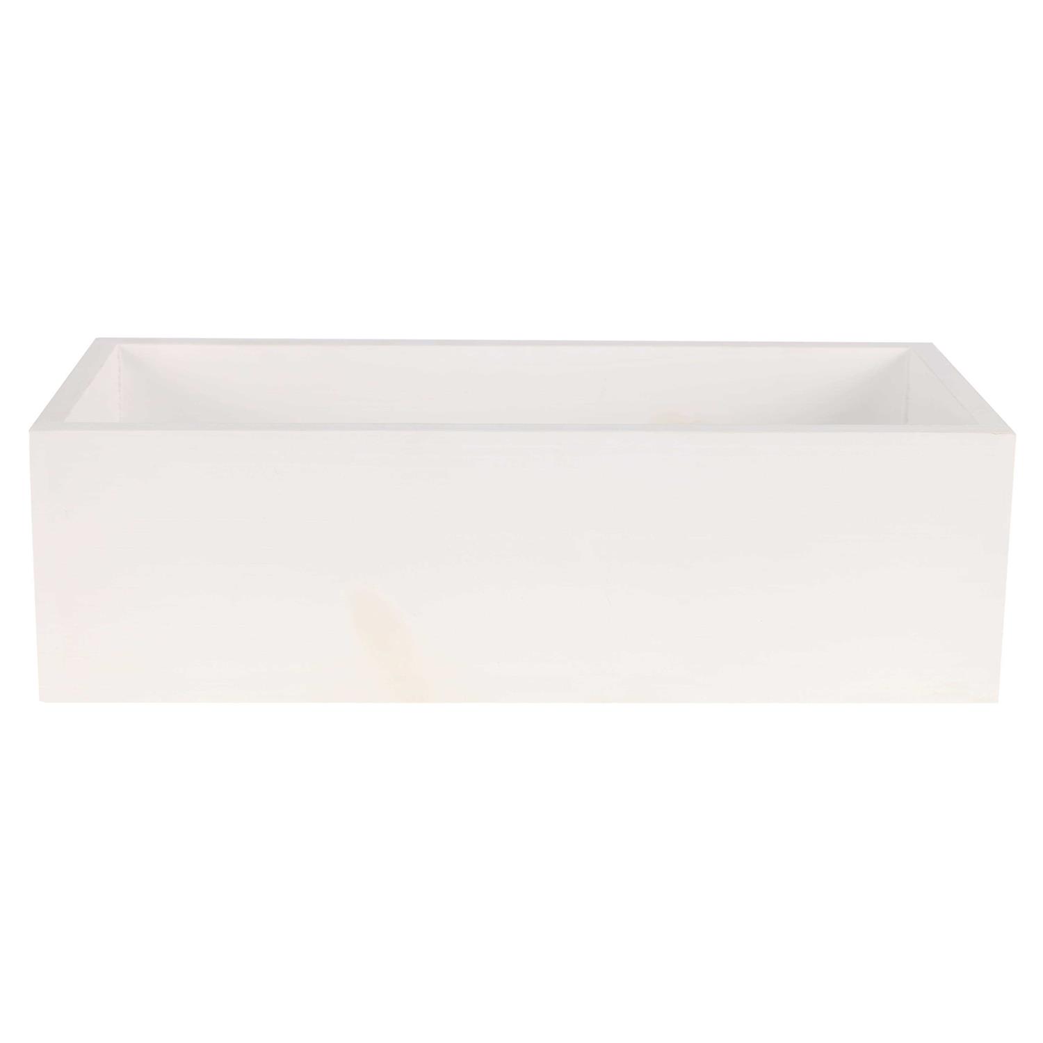 12 Whitewashed Wood Box by Make Market