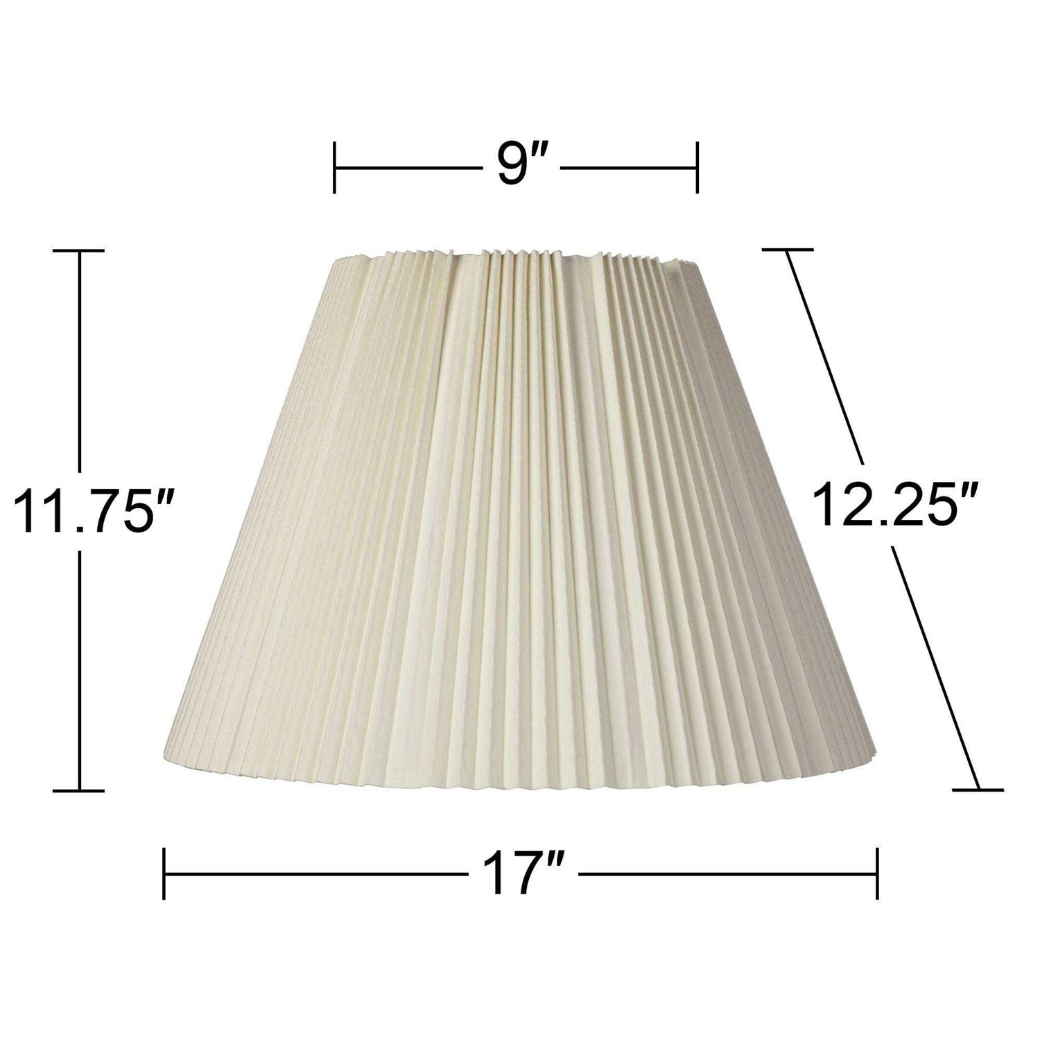 Springcrest Large Empire Lamp Shade Top x Bottom x High x Slant Replacement with Harp