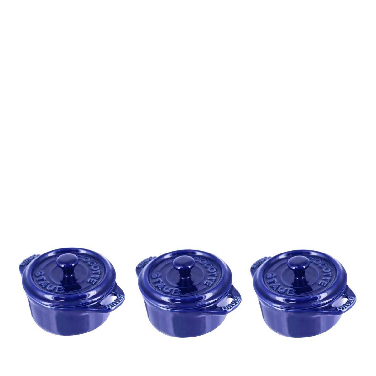 Staub 3-Piece Mini Round Cocotte Set