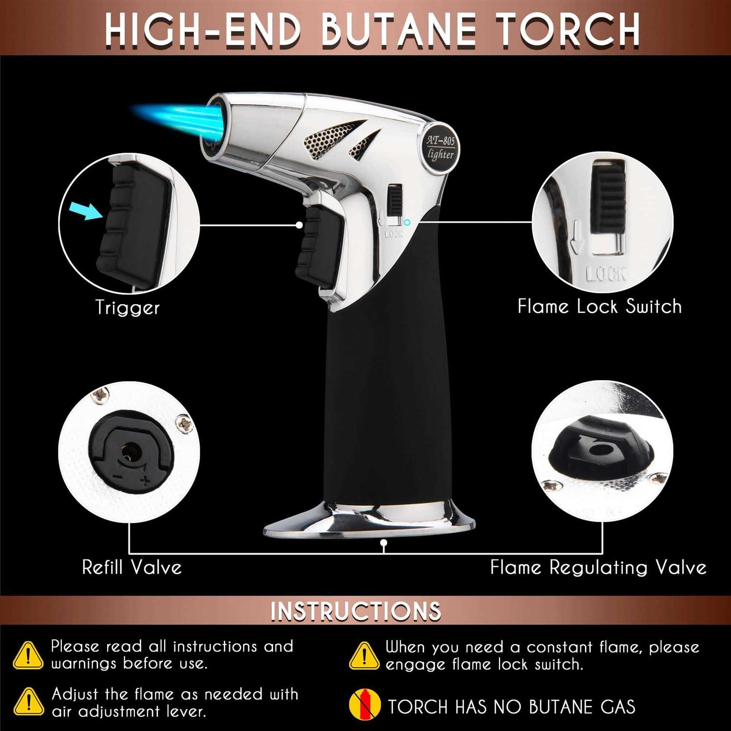 The Whiskey Underground Bourbon Whiskey Smoker Kit Cocktail Smoking Kit with Butane Torch