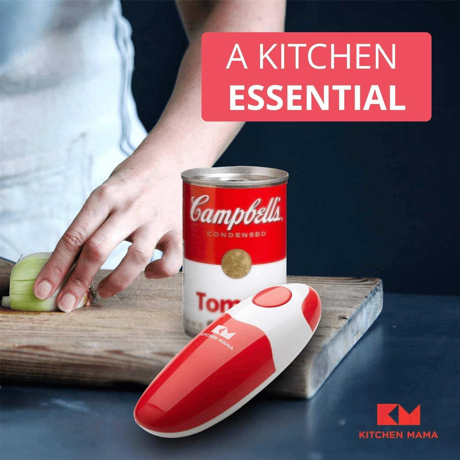 Kitchen Mama Electric Can Opener Open Your Cans with A Simple Push of Button