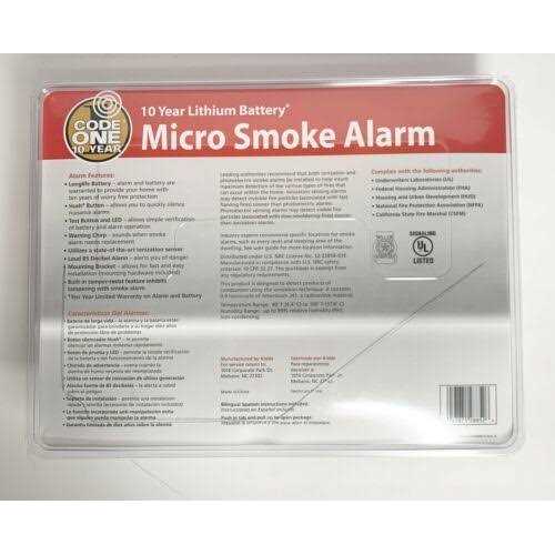 Kidde Micro 10-Year Sealed Battery Smoke Alarm