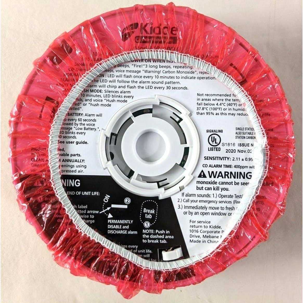 Kidde Smoke & Carbon Monoxide Detector