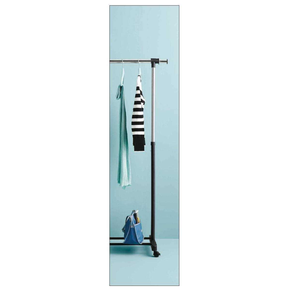 Room Essentials Adjustable Single Rod Garment Rack Black