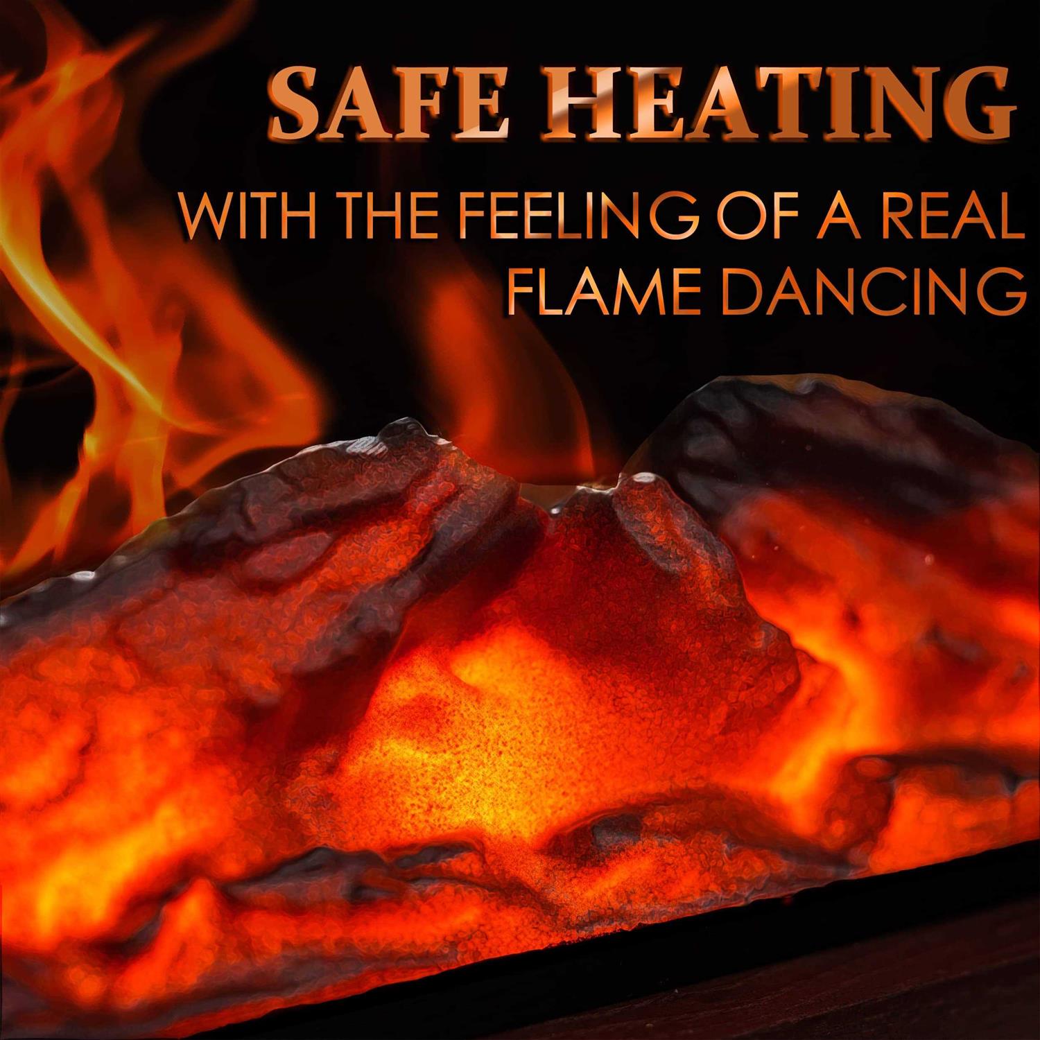 DONYER POWER Mini Electric Fireplace 1500W Protable Fireplace Heater