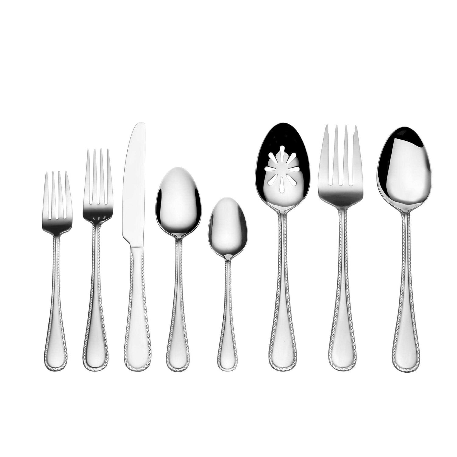 International Silver Adventure 51 Piece Stainless Steel Flatware Set