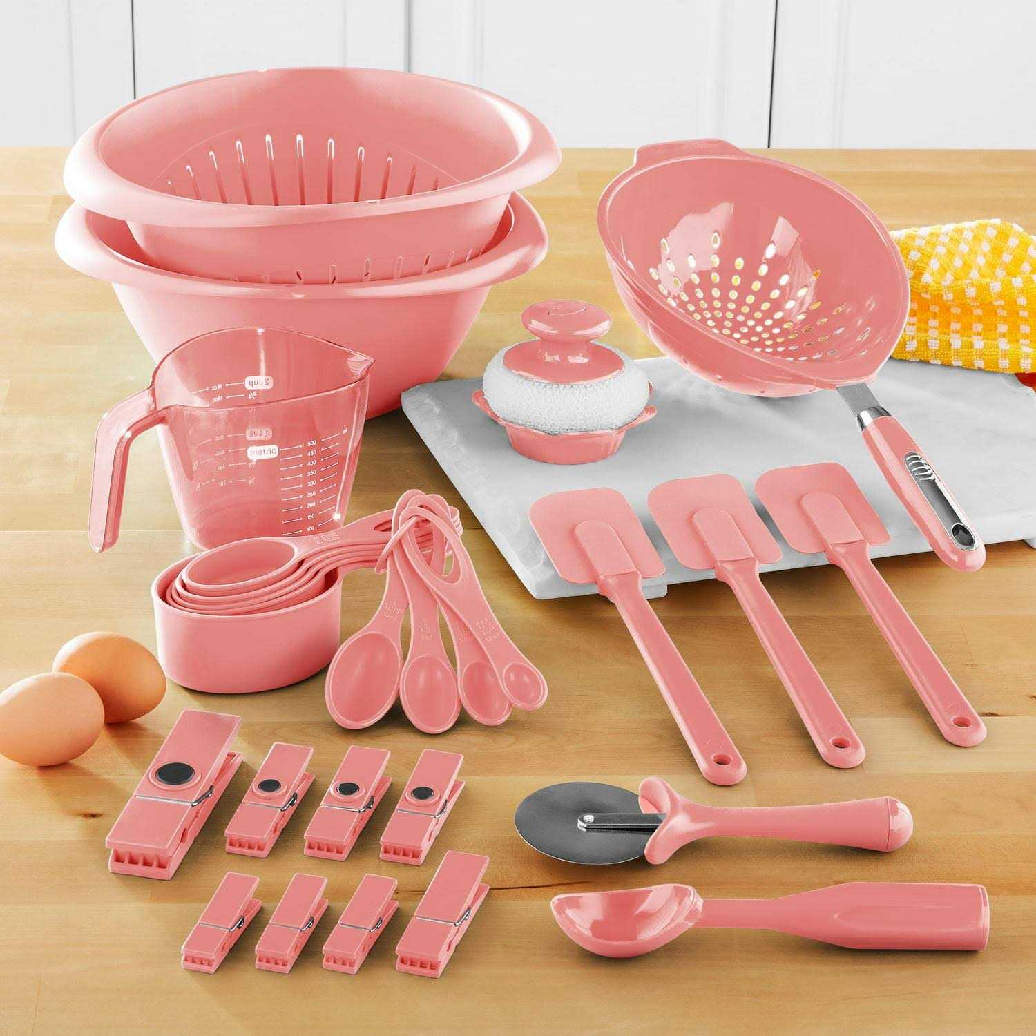 Mainstays 28-Piece Plastic Kitchen Tools and Gadgets Set