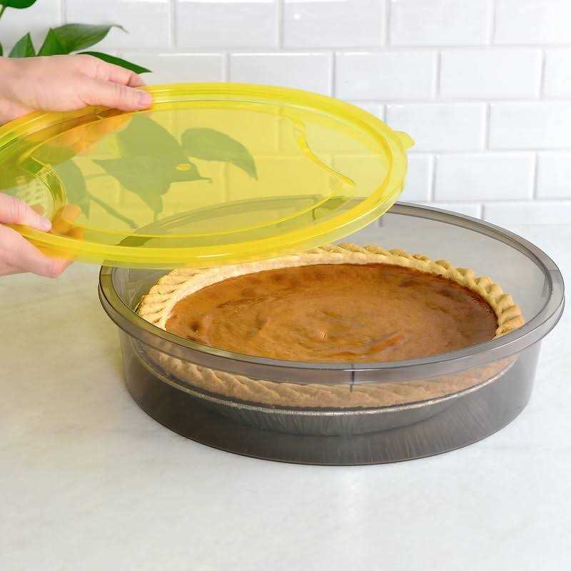 Youngever 3 Pack Pie Containers Plastic Food Storage Containers