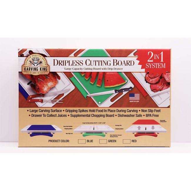 Karving King 2-in-1 Dripless Cutting Board
