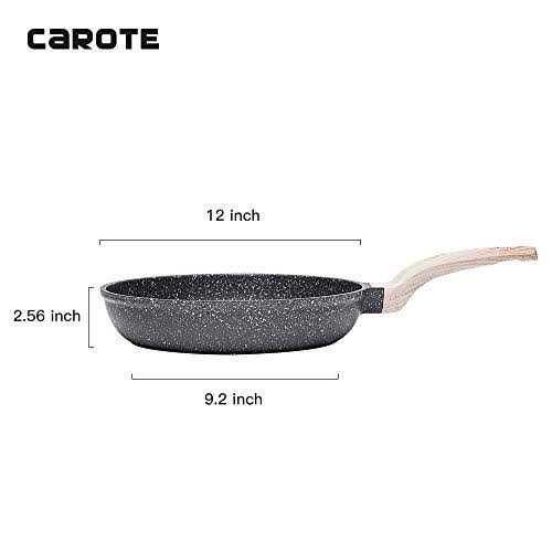 Carote Nonstick Frying Pan Skillet,Non Stick Granite Fry Pan Egg Pan Omelet Pans