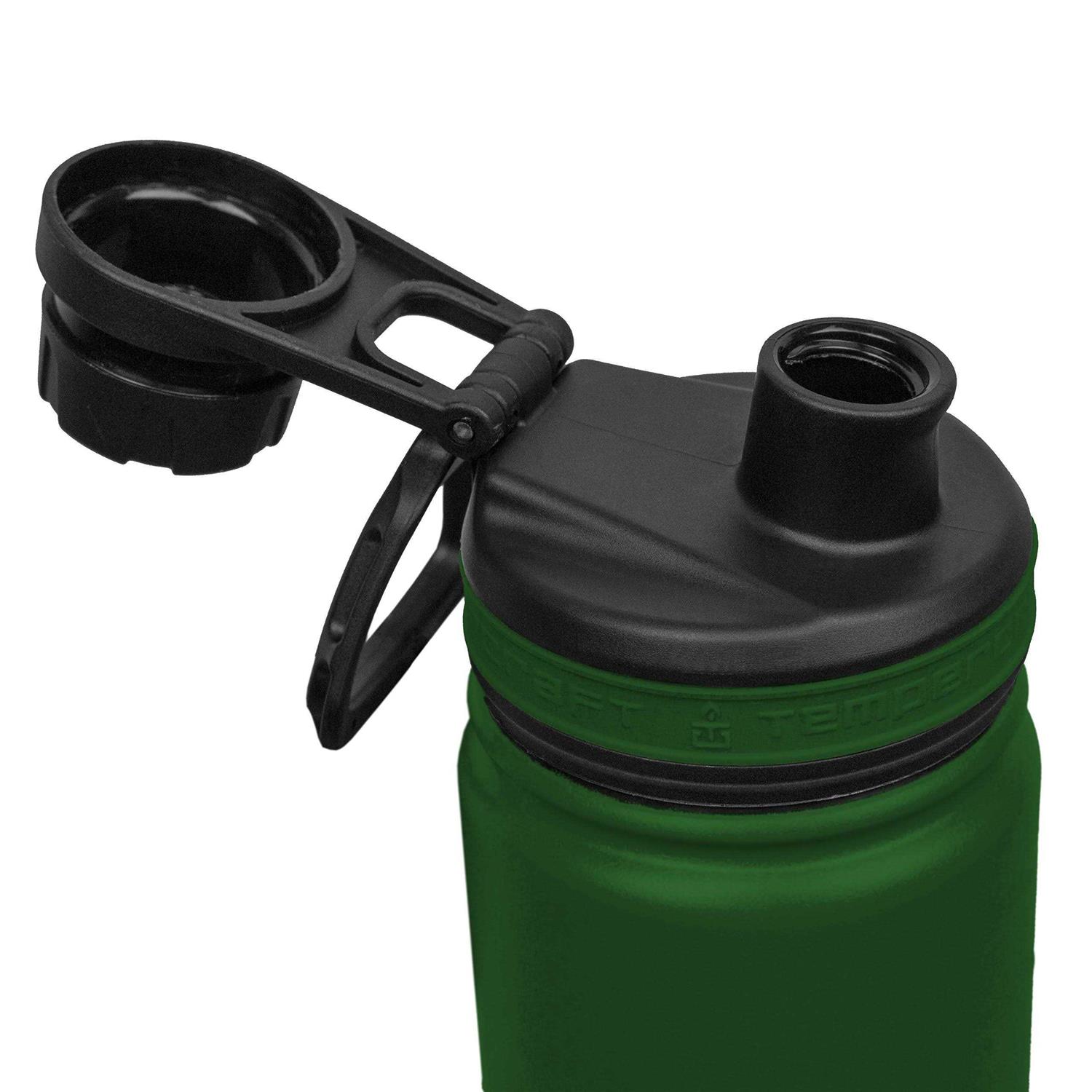 Tempercraft Sport Lid with Spout and Screw Cap for Wide Mouth Bottles