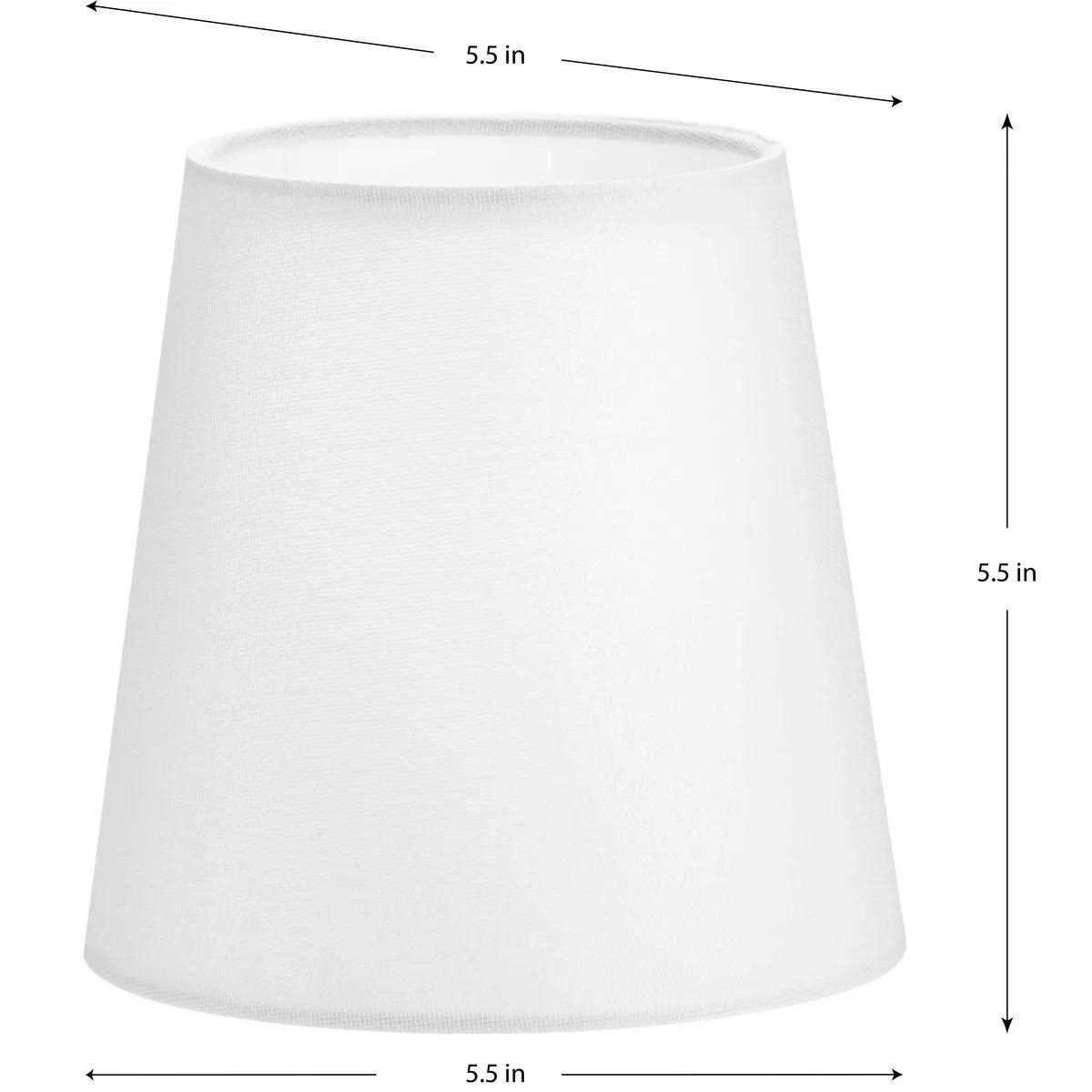 Progress Lighting Elara White Linen Accessory Tapered Shade P860060-000