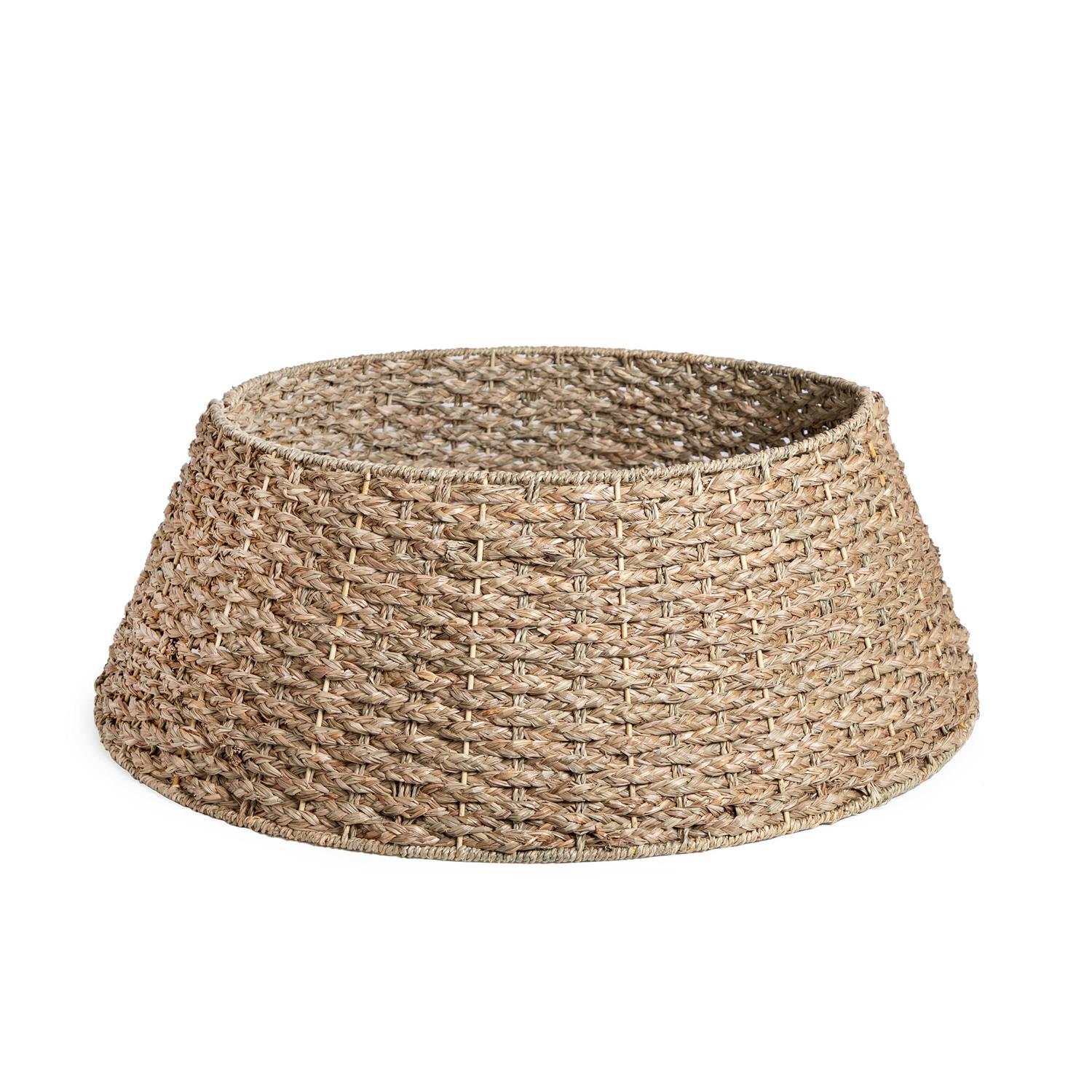 Holiday Time Natural Seagrass Christmas Tree Collar