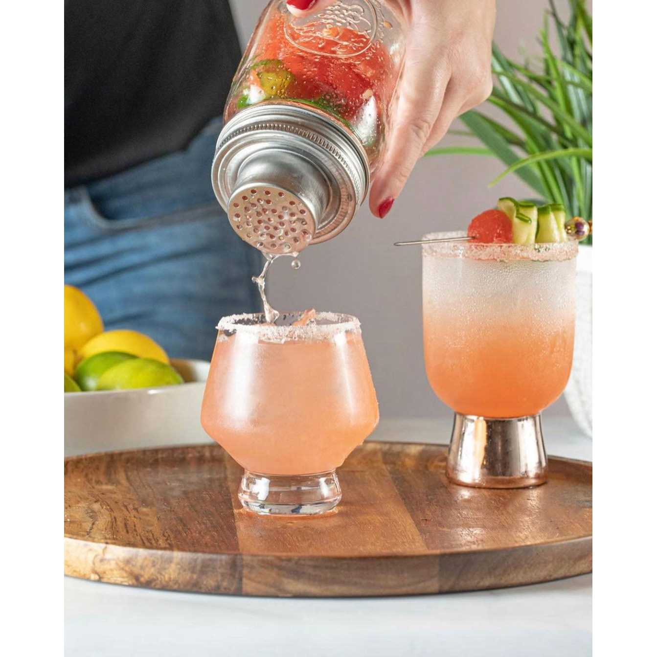 Viski Footed Punch Bowl