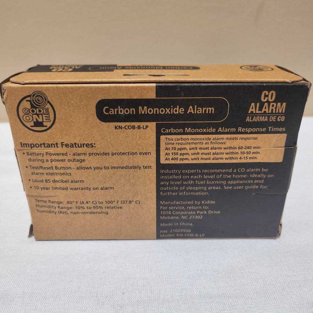 Kidde Code One Carbon Monoxide Detector
