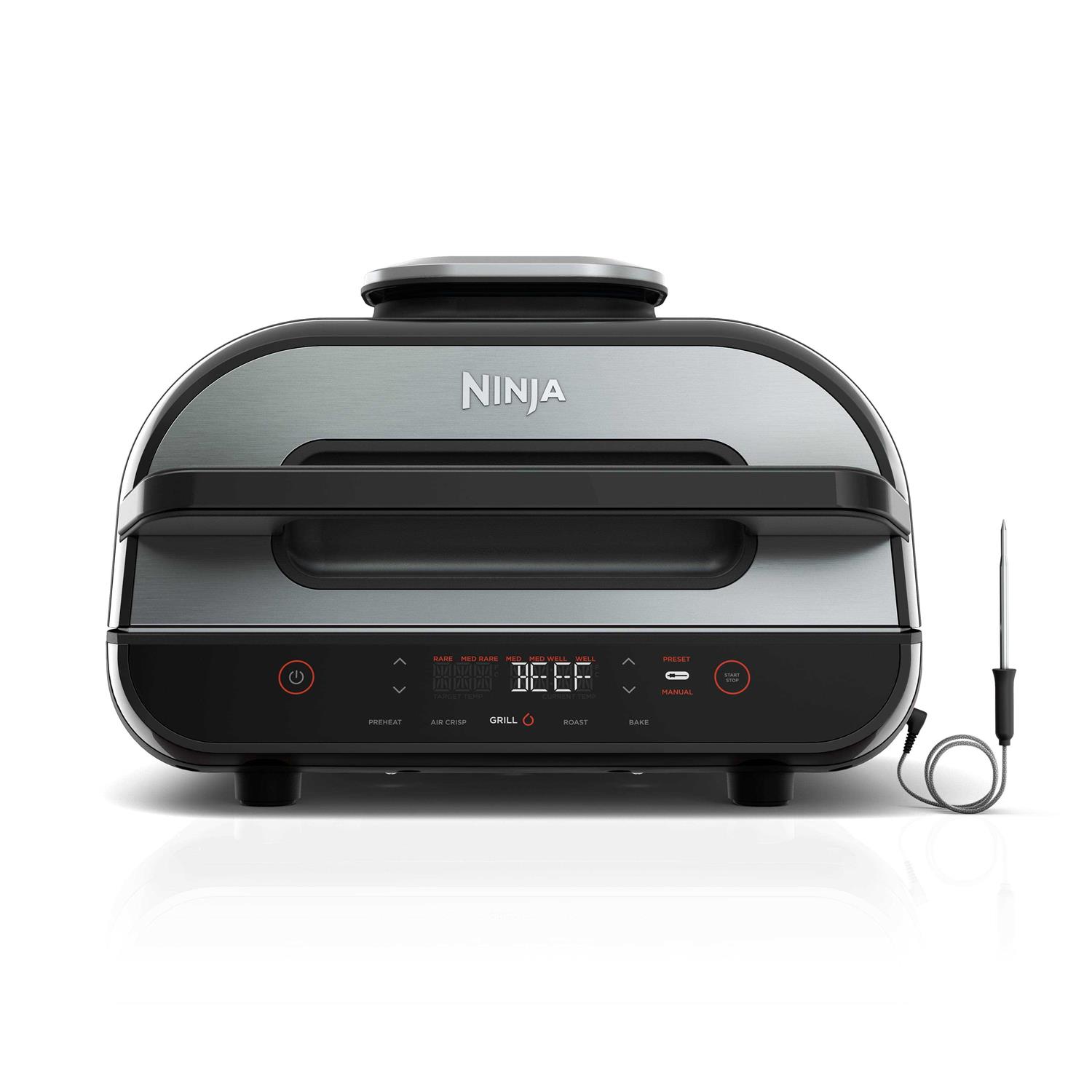 Ninja Foodi Smart XL 4-in-1 Indoor Grill with Roast & Bake Air Fryer FG550