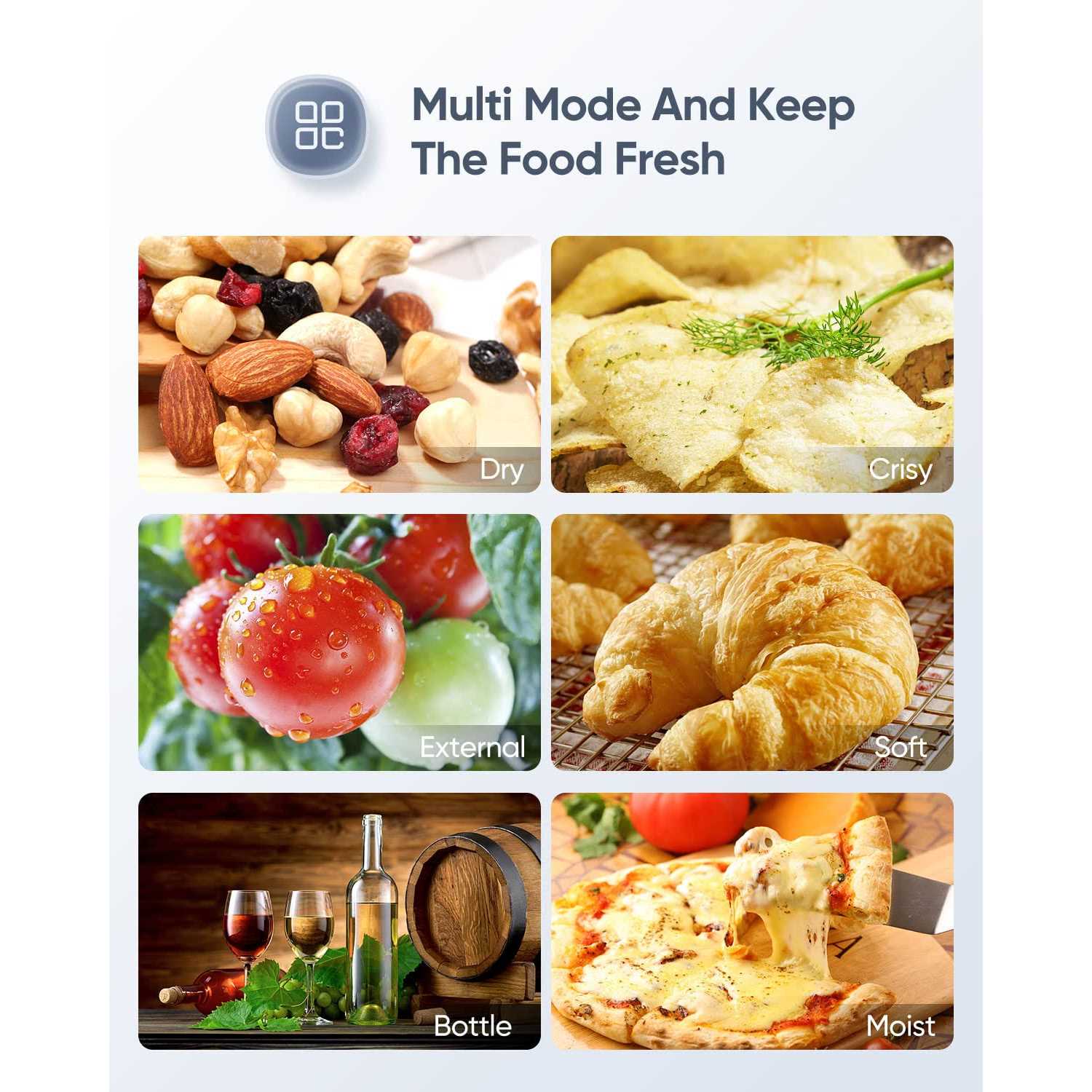 vsdk Vacuum Sealer Machine Full Automatic Food Sealer Vacuum sealers bags for Food Air Sealing System for Food Sealer Dry