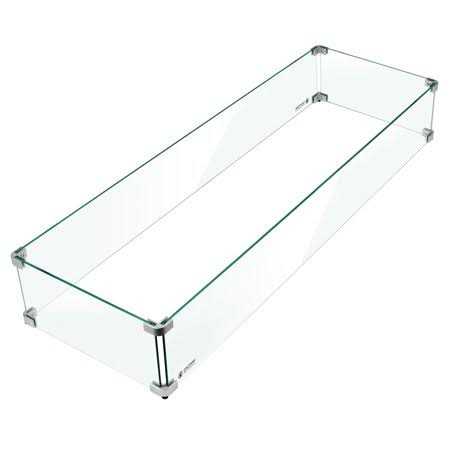Holy Fire 6 Fire Pit Glass Wind Guard Clear Tempered Glass Flame Protective Pane Wind Resistant