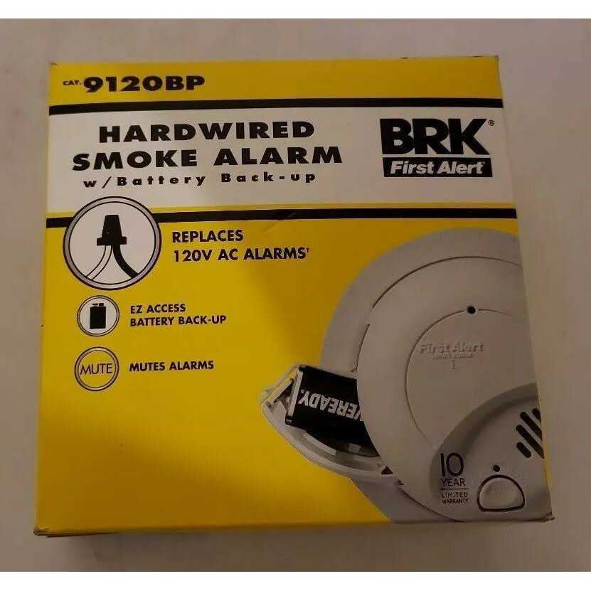First Alert AC Hardwired 120-Volt Smoke Detector 9120BP