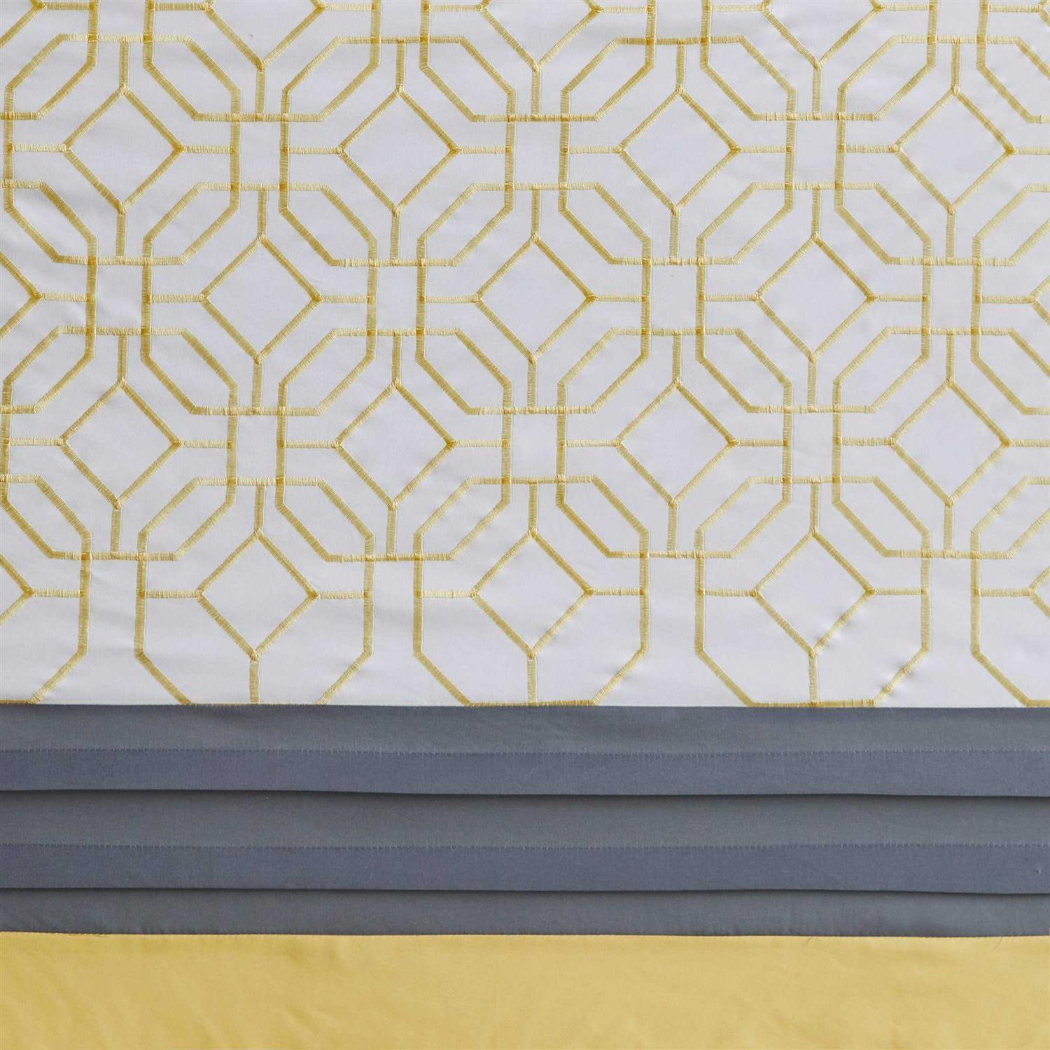 510 Design and Embroidered Shower Curtain