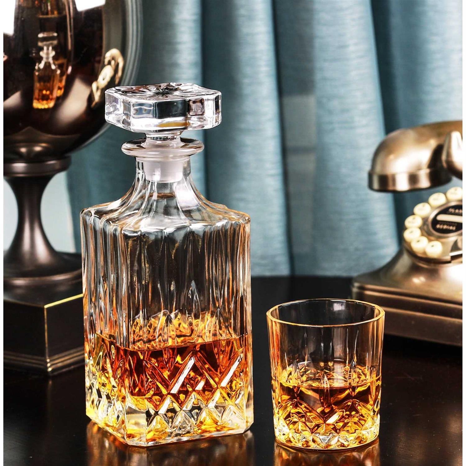Bar340 Wellfort 5 Piece Clear Glass Whisky Set
